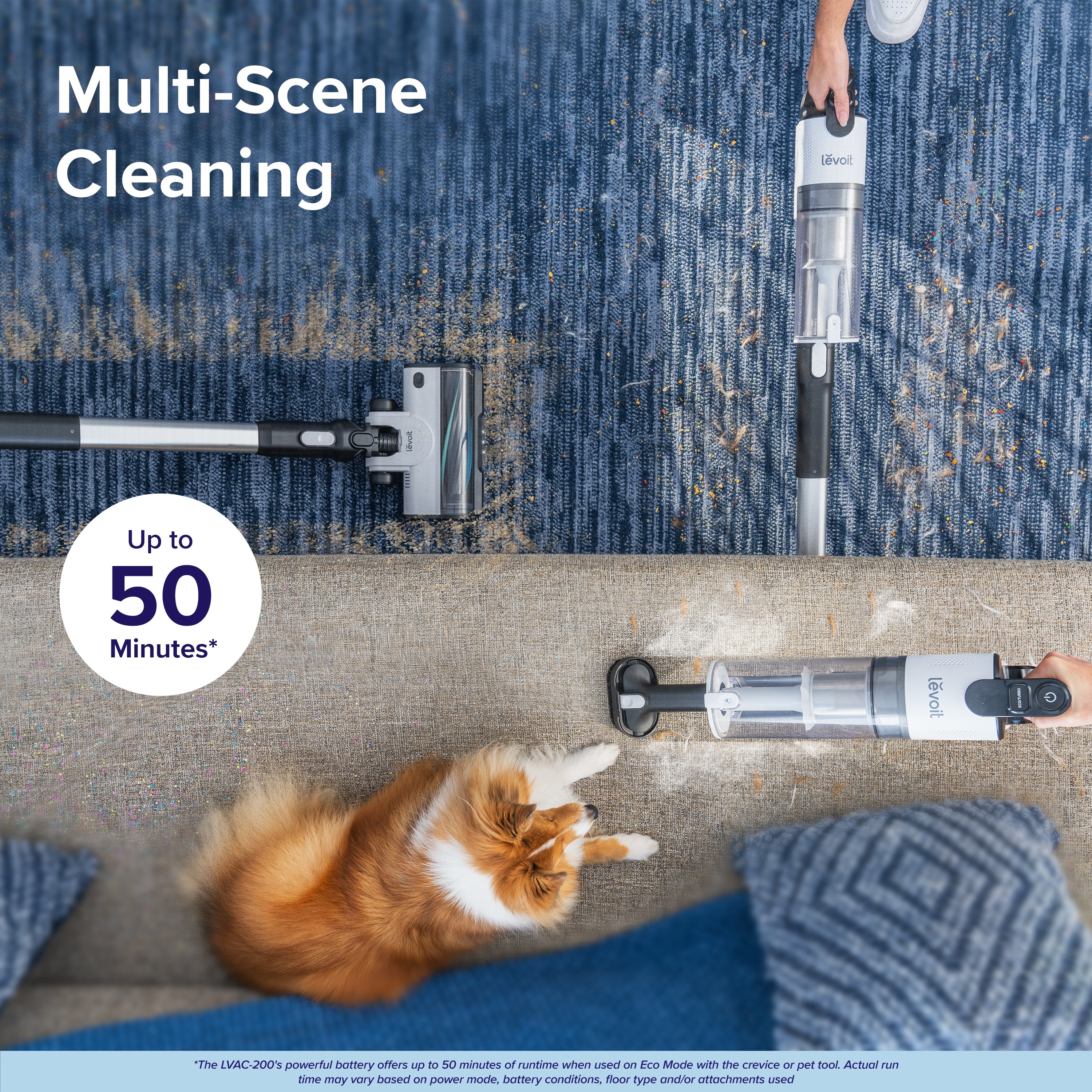 Levoit LVAC-200 Cordless Vacuum Cleaner - Grey - Image 3