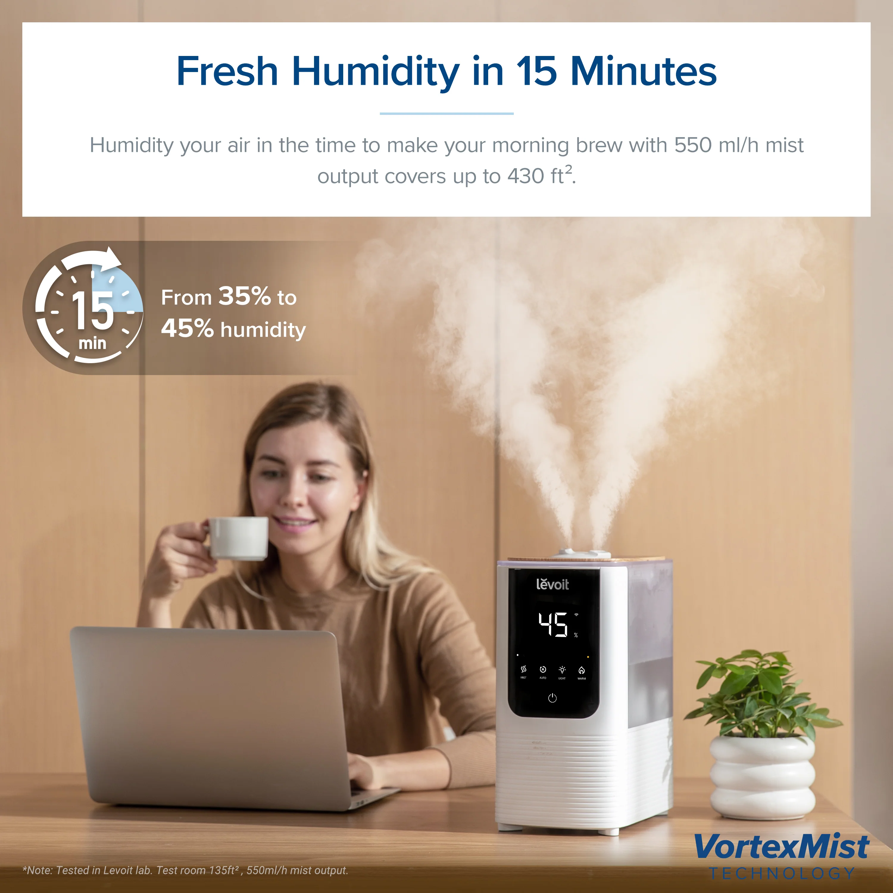 Levoit OasisMist Smart Humidifier - Cool and Warm Mist Humidifier - Image 4