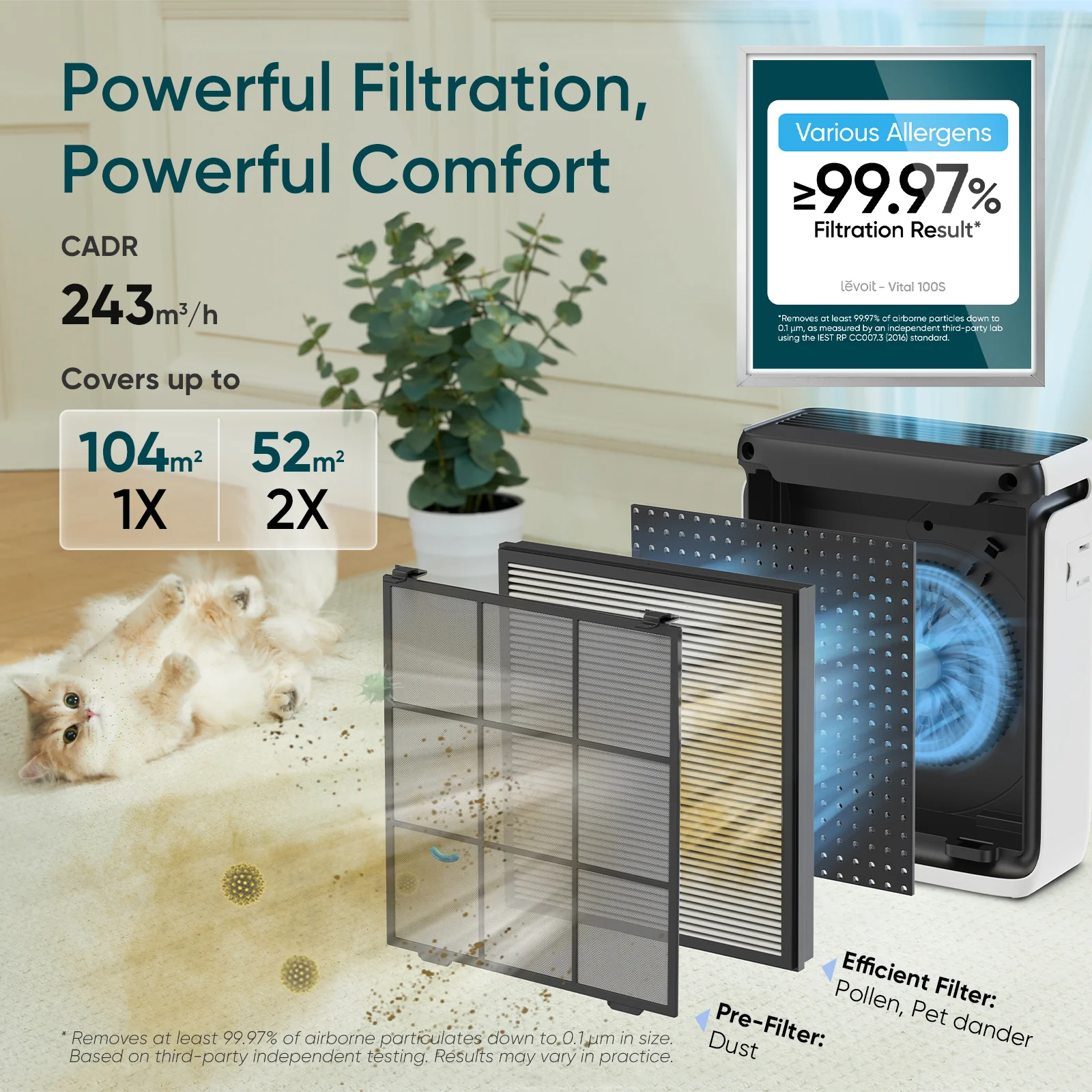 Levoit Vital 100S Smart Air Purifier - Image 3